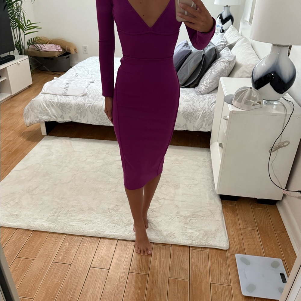 DSQUARED2 Vibrant Purple Long Sleeve Dress !